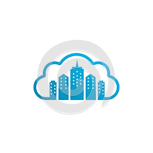 Cloud City logo vector template, Creative Building logo design concepts