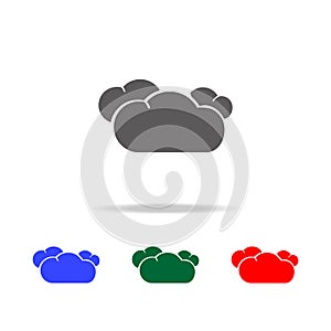 Cloud, Cloudy icon. Elements of weather in multi colored icons. Premium quality graphic design icon. Simple icon for websites, web