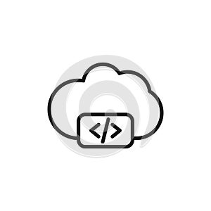 Cloud code icon