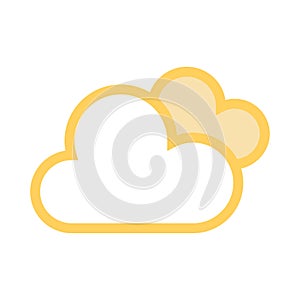 Cloud color line icon