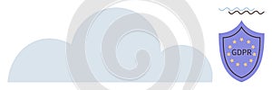 Cloud Compliance and Data Security with GDPR Concept Shield