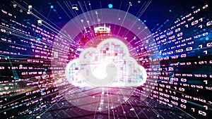 Cloud computer and online data storage with tacit intelligent sharing software