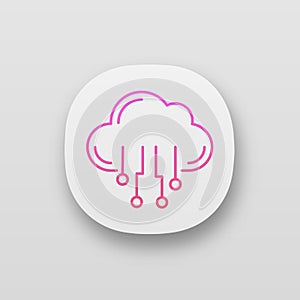 Cloud computing app icon