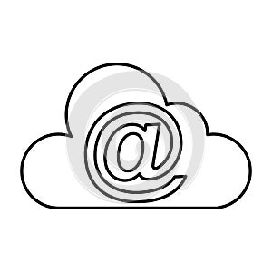 Cloud computing with arroba symbol