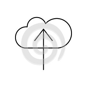 Cloud computing, arrow, SEO icon. Simple line, outline vector elements of commerce icons for ui and ux, website or mobile