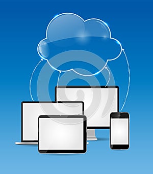 Cloud Computing Business Concept Vector
