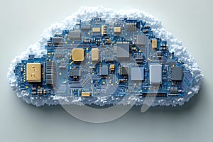 Cloud Computing Circuit Board Digital Technology, Data Center, Network Infrastructure