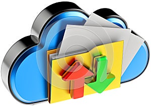 Cloud computing and circulation digital documents photo