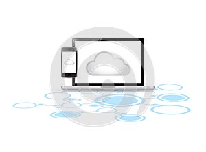 Cloud computing computer link network