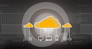 Cloud computing concept