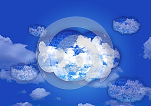 Cloud computing concept