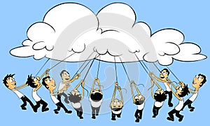 Cloud computing concept.