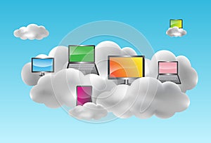 Cloud computing concept