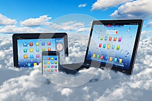 Cloud computing concept