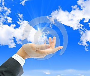 Cloud computing concept