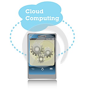 Cloud computing concept