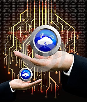 Cloud computing concept