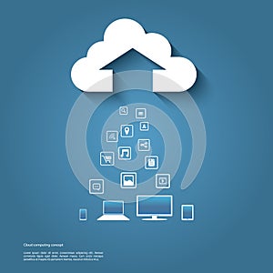 Cloud computing concept