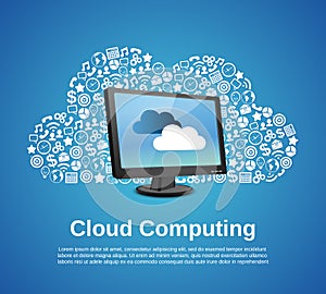 Cloud computing concept