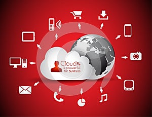 Cloud Computing concept background