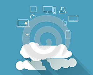 Cloud Computing concept background