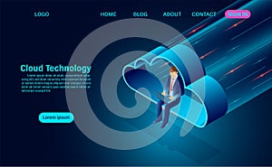 Cloud computing concept