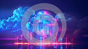 Cloud computing concept