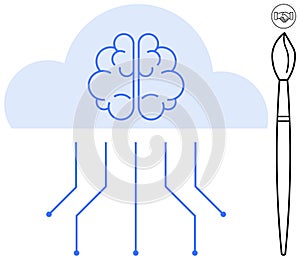 Cloud Computing Brain with Artistic Programming Elements and Data Connection Technology