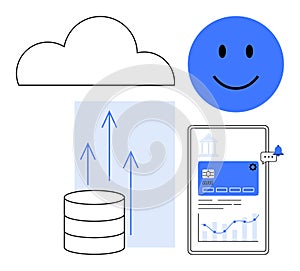 Cloud Technology and Digital Data Transfer With Finance and Analytics Integration