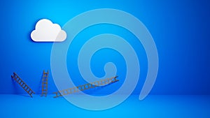 Cloud computing concept, Cloud Error, 404 error, Incident, Downtime, Presentation Concept photo