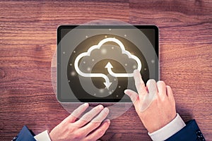 Cloud computing concept