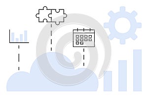 Cloud Computing Concept with Data Analysis, Integration, and Scheduling Elements