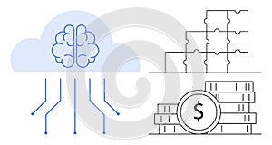 Cloud Computing with Artificial Intelligence, Financial Growth, and Puzzle Solution for Business Success