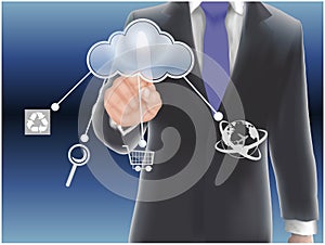 Cloud computing concept