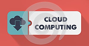 Cloud Computing Concept in Flat Design.