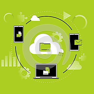 cloud computing concept illustration