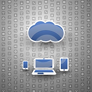 Cloud Computing Concept Illustration