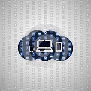 Cloud Computing Concept Illustration