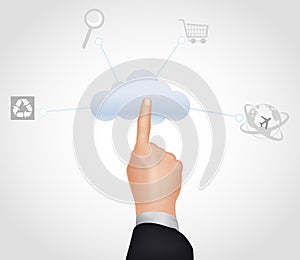 Cloud computing concept
