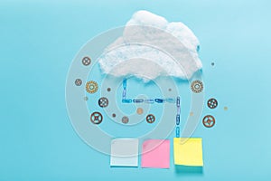 Cloud computing concept image