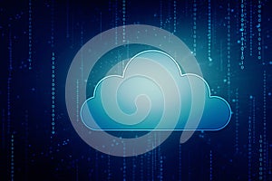 Integrated digital web concept background, internet data storage, database and mobile server concept