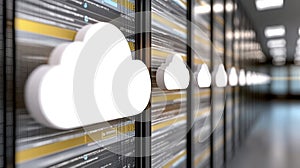 Cloud Computing Concept with Modern Data Center Technology