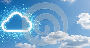 Cloud Computing Concept with Network Connections