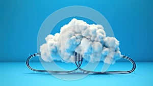 Cloud computing concept symbol connect Generative AI