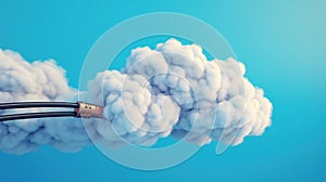 Cloud computing concept symbol connect Generative AI