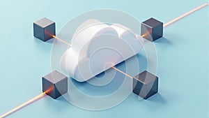 Cloud Computing Connecting Four Data Servers