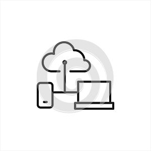 Cloud Computing Connectivity Icon