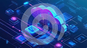 Cloud Computing Cost Efficiency: Visual Representation of Pay-Per-Use Pricing Models and Resource Optimization