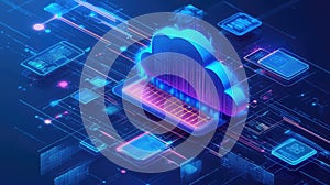 Cloud Computing Cost Efficiency: Visual Representation of Pay-Per-Use Pricing Models and Resource Optimization