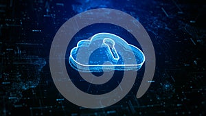 Cloud computing cybersecurity digital data, Futuristic and technology artificial intelligence, Technology digital backup and